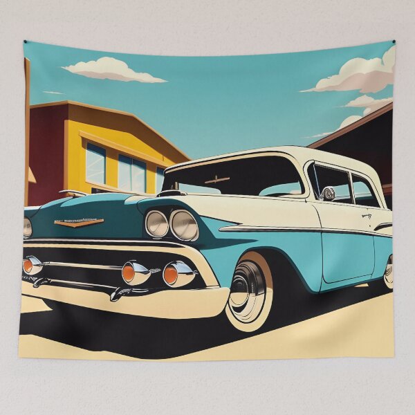 Aperçu de l'œuvre Classic American Oldtimer Car créée et vendue par TheArtOfPat.