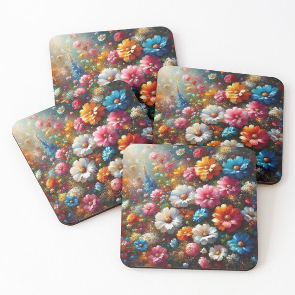 Item preview, An Oil Painting of Beautiful Wild Flowers designed and sold by erkabees.