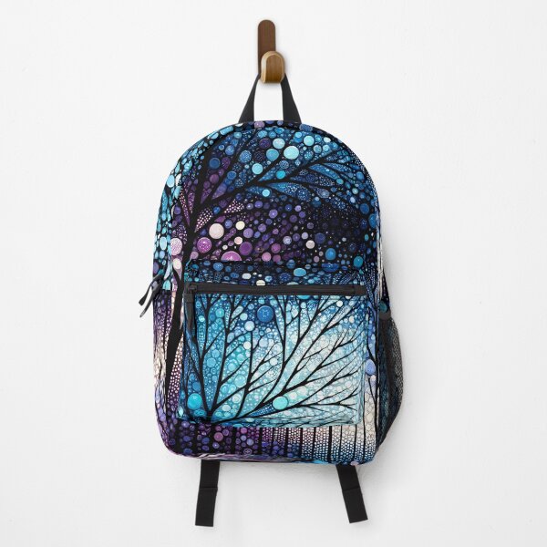 Item preview, Mystical Night Forest - Cosmic Tree Artwork designed and sold by inkArtistryfine.