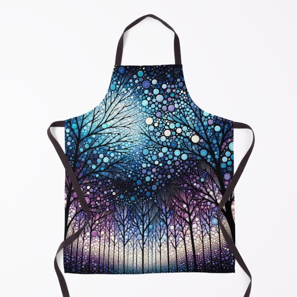 Item preview, Mystical Night Forest - Cosmic Tree Artwork designed and sold by inkArtistryfine.