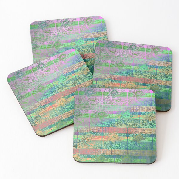 Item preview, Vintage Hawaiian Green Turtle Pattern designed and sold by sunnthreads.