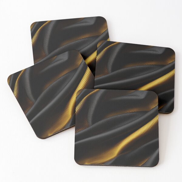 Item preview, Black & Yellow Carbon Drapery designed and sold by Quark-Up-Fiber.