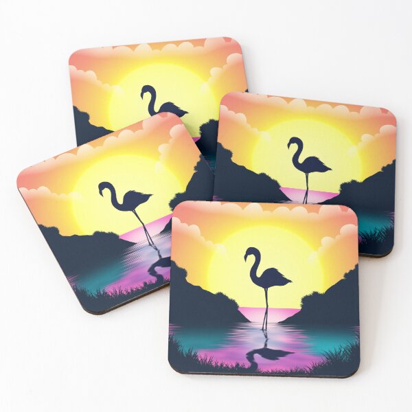 Item preview, Flamingo Silhouette Lake designed and sold by ART SIFA.