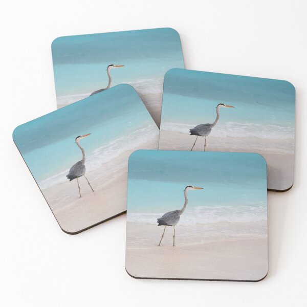 Item preview, A heron in the Maldives by the ocean. An amazing place. designed and sold by Juviraga.