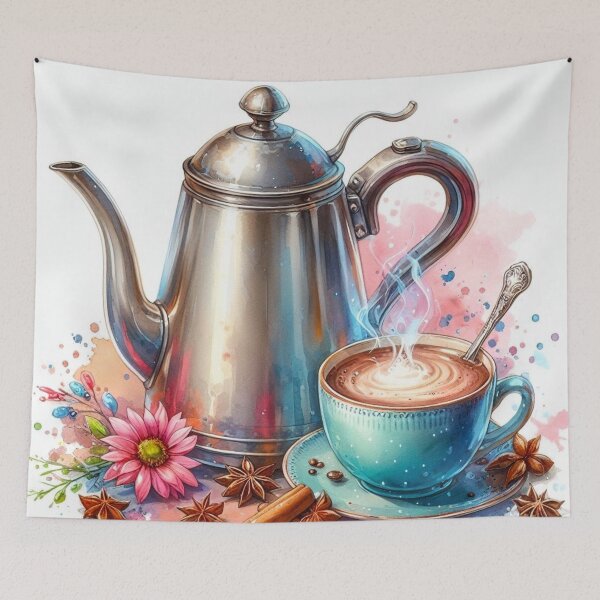 Item preview, Cocoa and kettle. designed and sold by growing-mom.