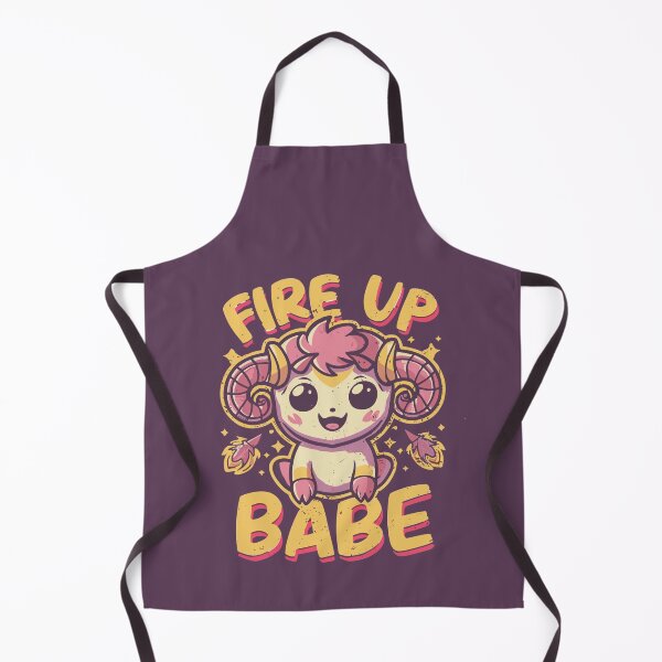 Item preview, Fire Up Babe - Cute Aries Retro Style  designed and sold by Navuniverse.