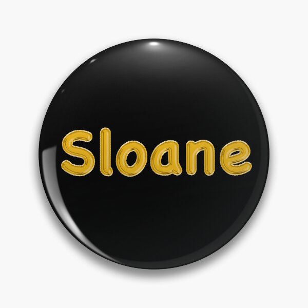 Item preview, Golden Balloon Sloane Name Label - (Black) designed and sold by NormadWorld.