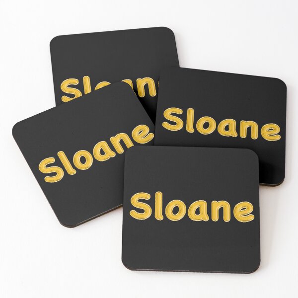 Item preview, Golden Balloon Sloane Name Label - (Black) designed and sold by NormadWorld.