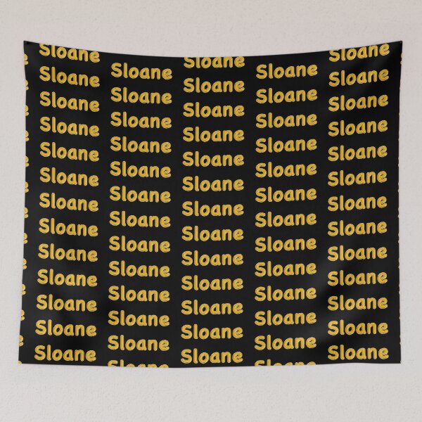 Item preview, Golden Balloon Sloane Name Label - (Black) designed and sold by NormadWorld.