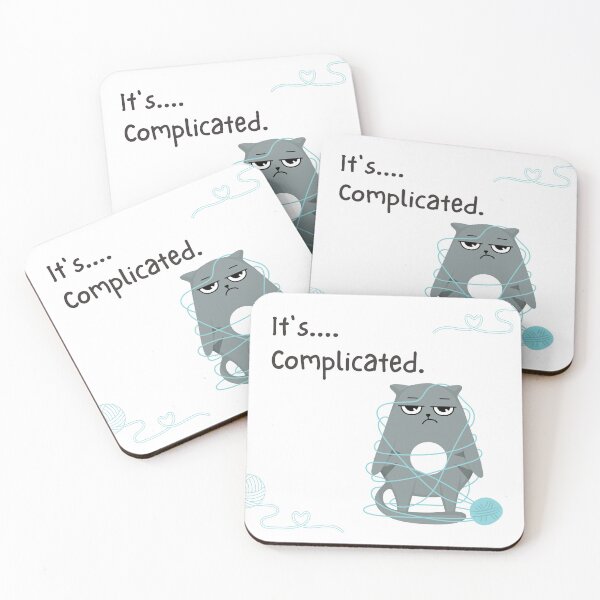 Item preview, Naughty cat: It's complicated designed and sold by Crea-Designer.