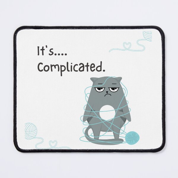 Item preview, Naughty cat: It's complicated designed and sold by Crea-Designer.