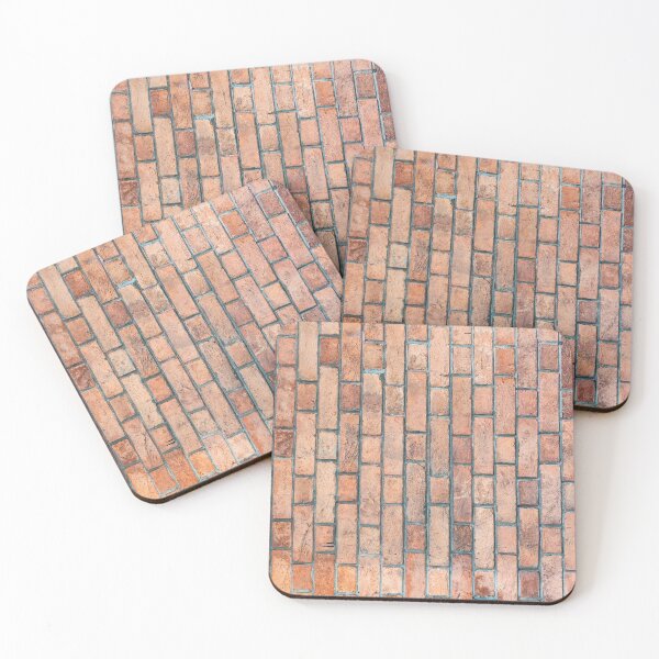 Item preview, red brick wall designed and sold by piakestore.