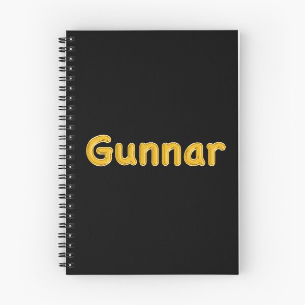 Item preview, Golden Balloon Gunnar Name Label - (Black) designed and sold by NormadWorld.
