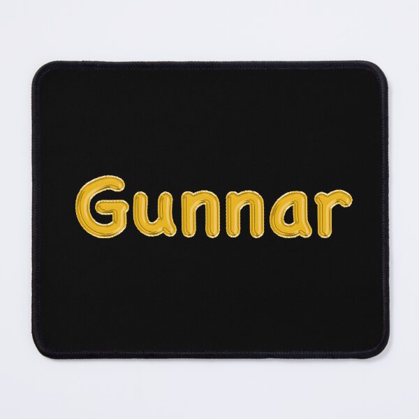 Item preview, Golden Balloon Gunnar Name Label - (Black) designed and sold by NormadWorld.