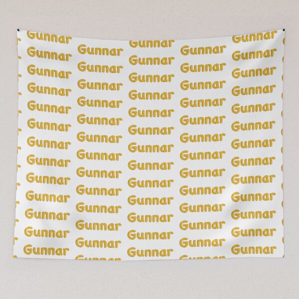 Item preview, Golden Balloon Gunnar Name Label designed and sold by NormadWorld.