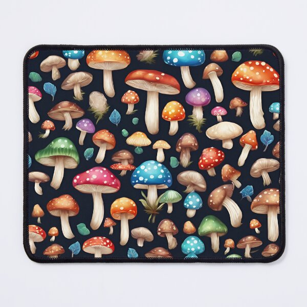 Item preview, Marvelous Christmas Mushroom Pattern designed and sold by DigiDreamyArt.