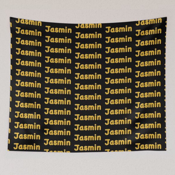Item preview, Golden Balloon Jasmin Name Label - (Black) designed and sold by NormadWorld.