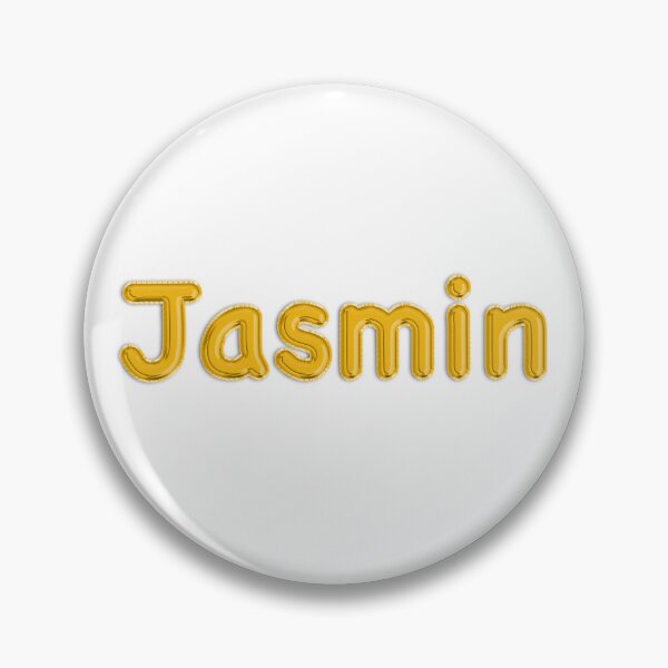 Artikelvorschau, Goldenes Ballon-Jasmin-Namensschild entworfen und verkauft von NormadWorld.