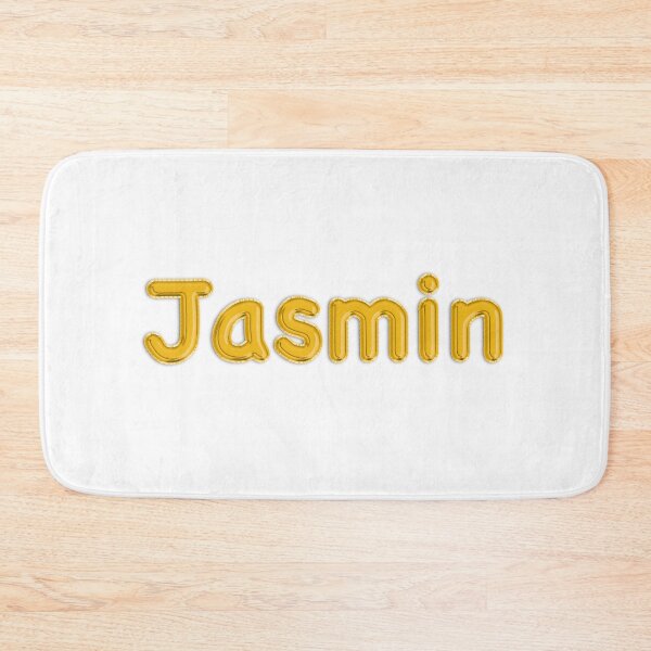 Artikelvorschau, Goldenes Ballon-Jasmin-Namensschild entworfen und verkauft von NormadWorld.