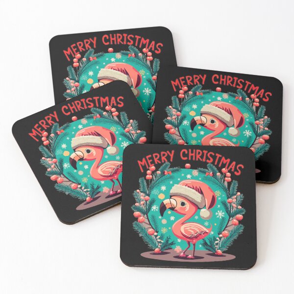 Item preview, flamingo christmas enthusiasts designed and sold by The  Knick Knack Nook.