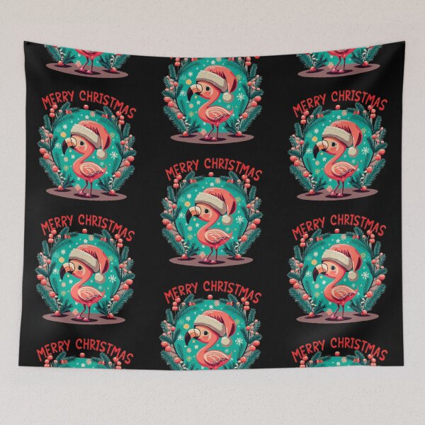 Item preview, flamingo christmas enthusiasts designed and sold by The  Knick Knack Nook.