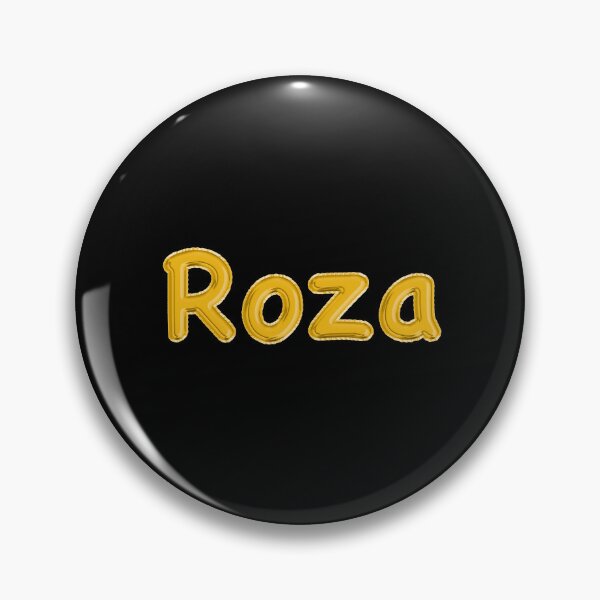 Item preview, Golden Balloon Roza Name Label - (Black) designed and sold by NormadWorld.