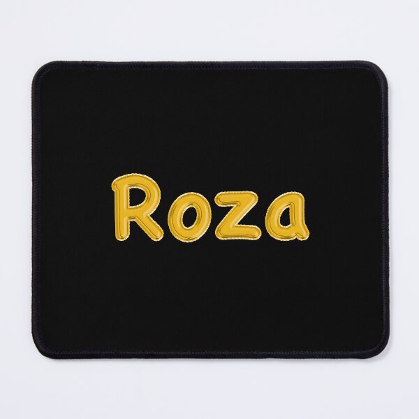 Item preview, Golden Balloon Roza Name Label - (Black) designed and sold by NormadWorld.