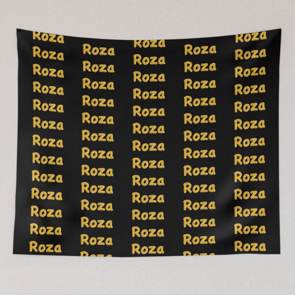 Item preview, Golden Balloon Roza Name Label - (Black) designed and sold by NormadWorld.
