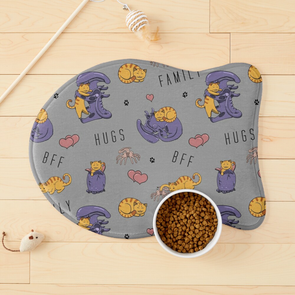 Alien Hugs Kitty Cat Mat