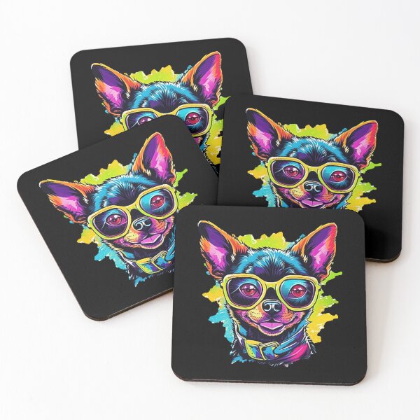 Item preview, Cool Chihuahua dog with ski goggles, snowboard goggles, mountain bike goggles designed and sold by WallGemsArt.