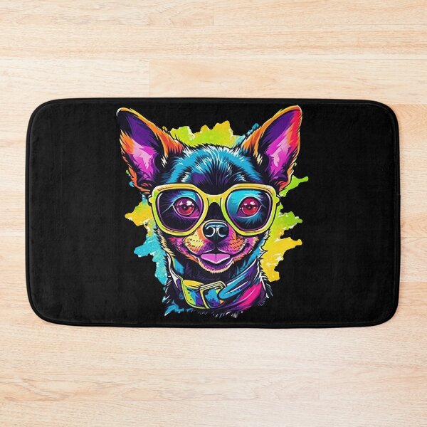 Item preview, Cool Chihuahua dog with ski goggles, snowboard goggles, mountain bike goggles designed and sold by WallGemsArt.