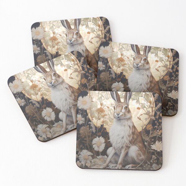 Item preview, Hare, Pagan Hare, Pagan Art, Moon, Animal,  designed and sold by thewandswant.