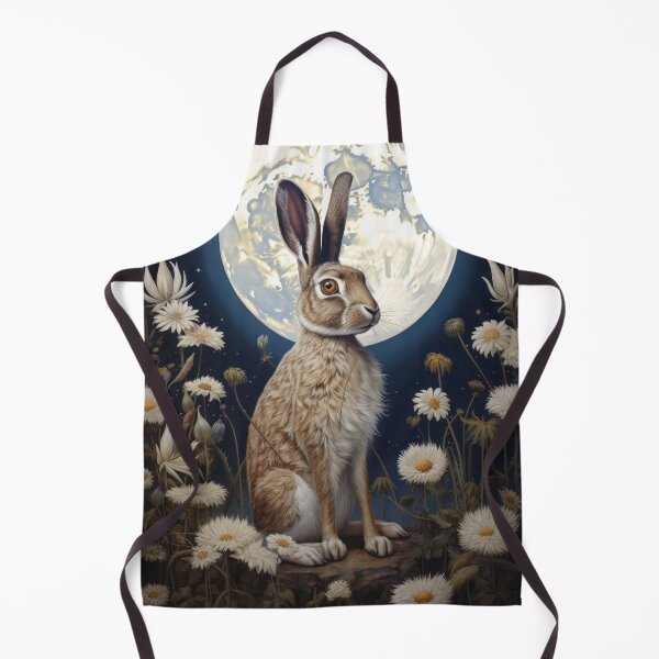 Item preview, Hare, Pagan Hare, Pagan Art, Moon, Animal,  designed and sold by thewandswant.