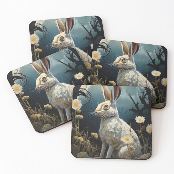 Item preview, Hare, Pagan Hare, Pagan Art, Moon, Animal,  designed and sold by thewandswant.