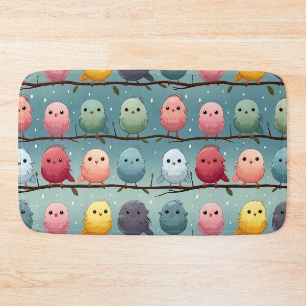 Item preview, Cute Pastel Birds Patturn designed and sold by PigmeArt.