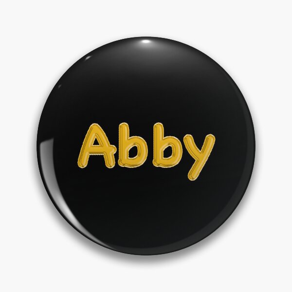 Item preview, Golden Balloon Abby Name Label (Black) designed and sold by NormadWorld.