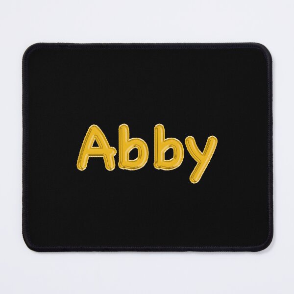 Item preview, Golden Balloon Abby Name Label (Black) designed and sold by NormadWorld.