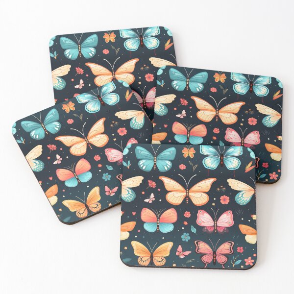 Item preview, Cute Pastel Butefies Patturn designed and sold by PigmeArt.