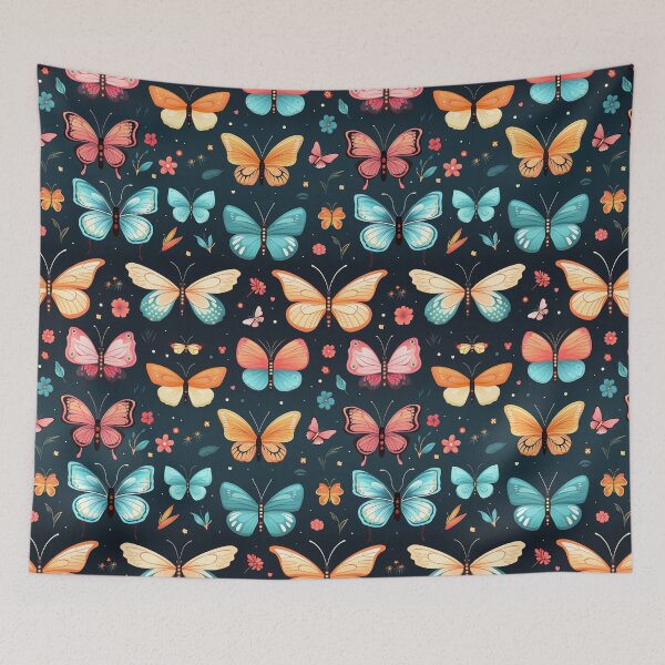 Item preview, Cute Pastel Butefies Patturn designed and sold by PigmeArt.