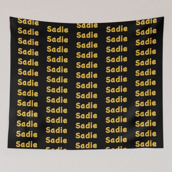 Item preview, Golden Balloon Sadie Name Label (Black) designed and sold by NormadWorld.