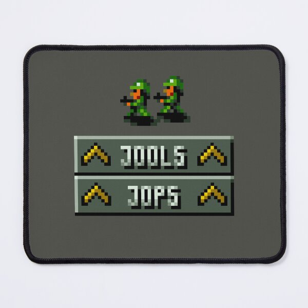 Item preview, Cannon Fodder Hero's Jools and Jops Retro DOS game fan items designed and sold by hangman3d.