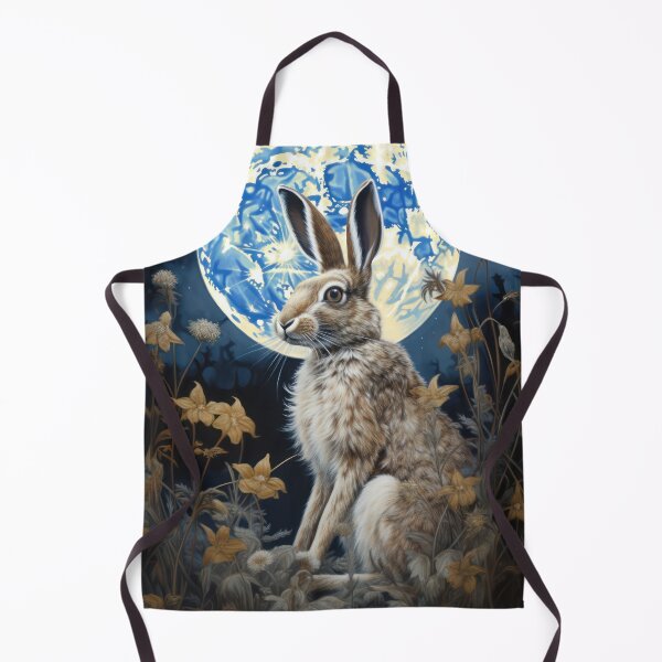 Item preview, Hare, Pagan Hare, Pagan Art, Moon, Animal,  designed and sold by thewandswant.