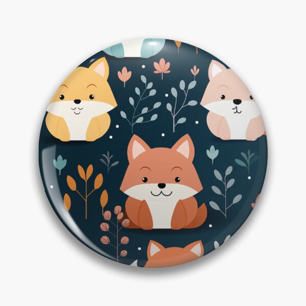 Item preview, Cute Pastel Fox Patturn designed and sold by PigmeArt.