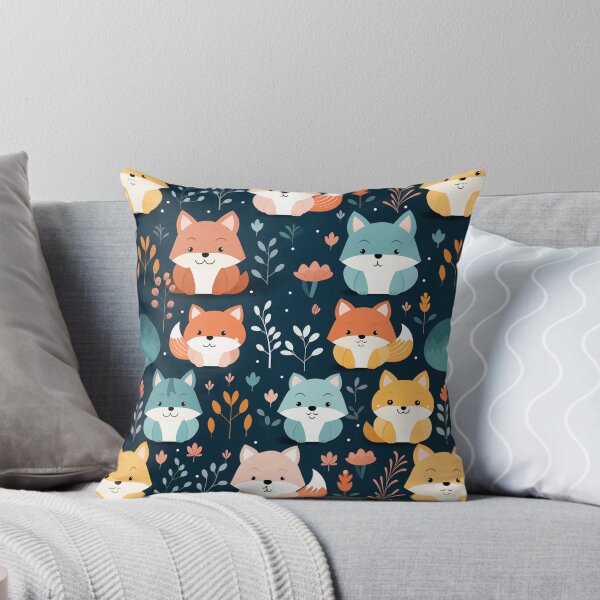 Item preview, Cute Pastel Fox Patturn designed and sold by PigmeArt.