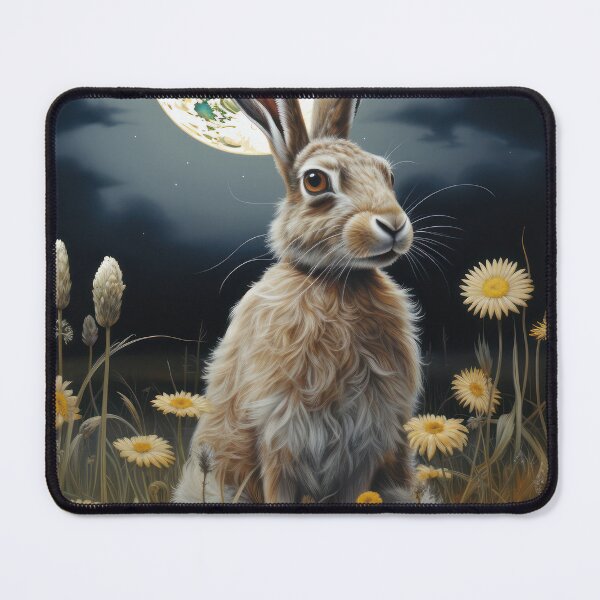 Item preview, Hare, Pagan Hare, Pagan Art, Moon, Animal, designed and sold by thewandswant.