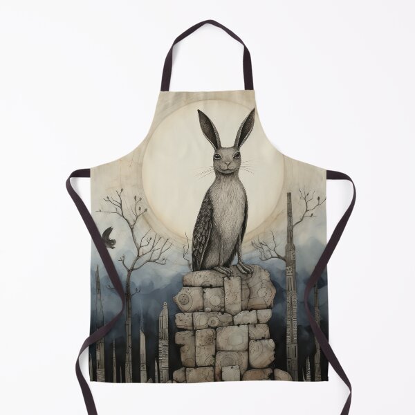 Item preview, Hare, Pagan Hare, Pagan Art, Moon, Animal,  designed and sold by thewandswant.
