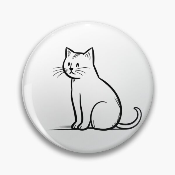 Item preview, Cute Cat Single line drawing style designed and sold by MuteluArtwork.