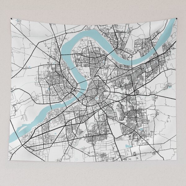 Item preview, Surat City Map of Gujarat, India - Circle  designed and sold by deMAP.