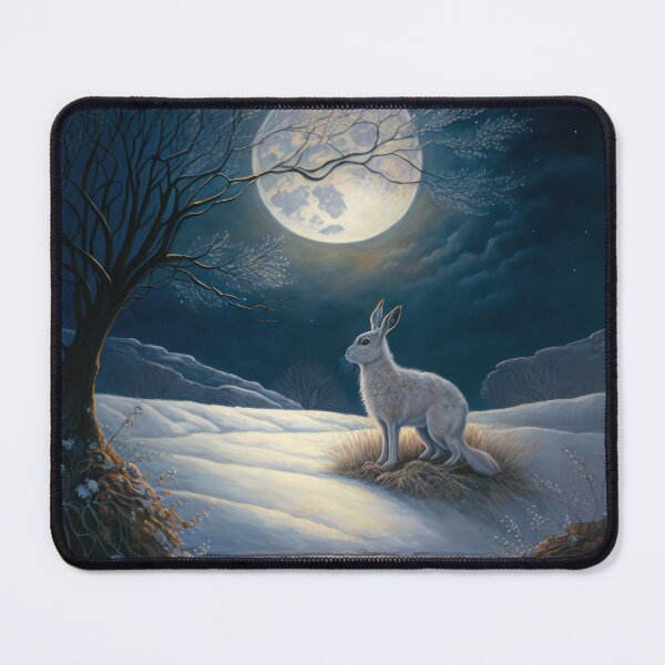 Item preview, Hare, Pagan Hare, Pagan Art, Moon, Animal,  designed and sold by thewandswant.