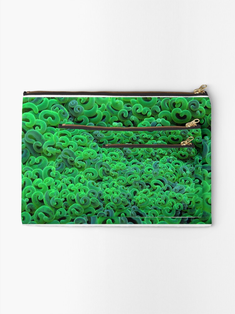 Alternate view of Green Euphyllid Zipper Pouch